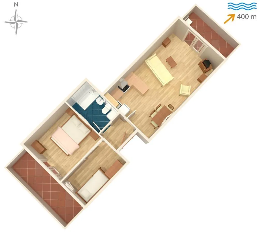 Apartments For Families With Children Zdrelac, Pasman - 8424 0*, Ždrelac 克罗地亚