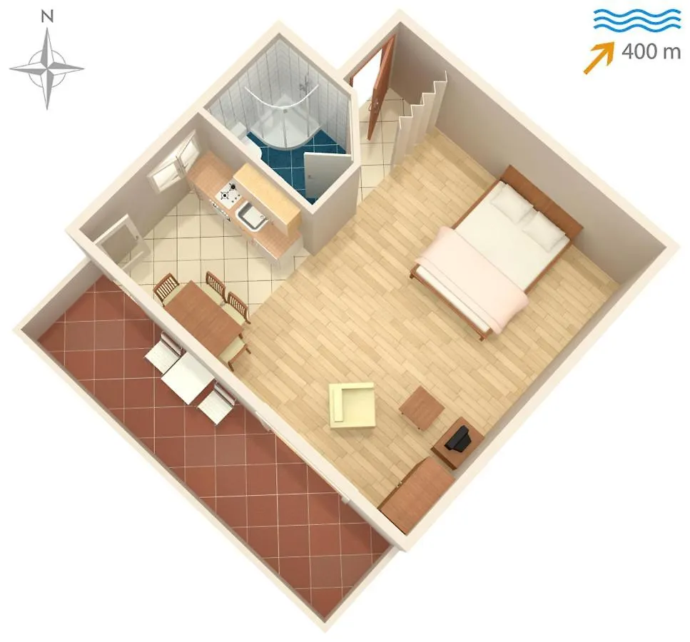 Apartments For Families With Children Zdrelac, Pasman - 8424 Ždrelac