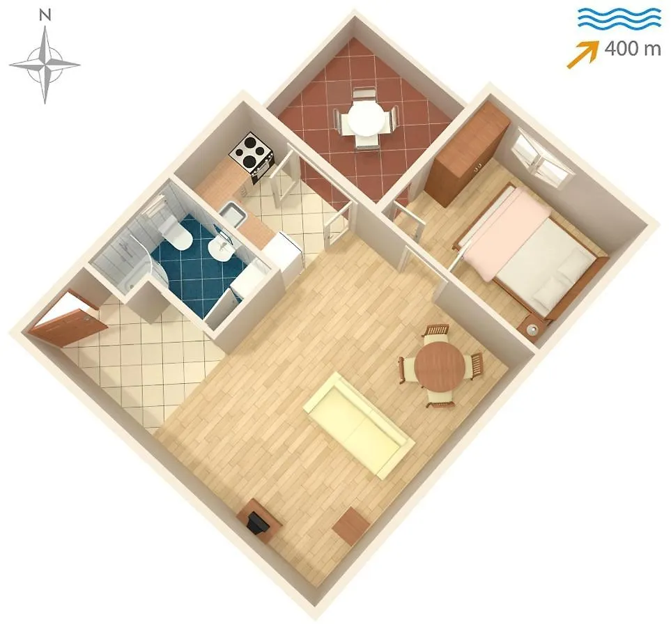 Apartments For Families With Children Zdrelac, Pasman - 8424  Ždrelac